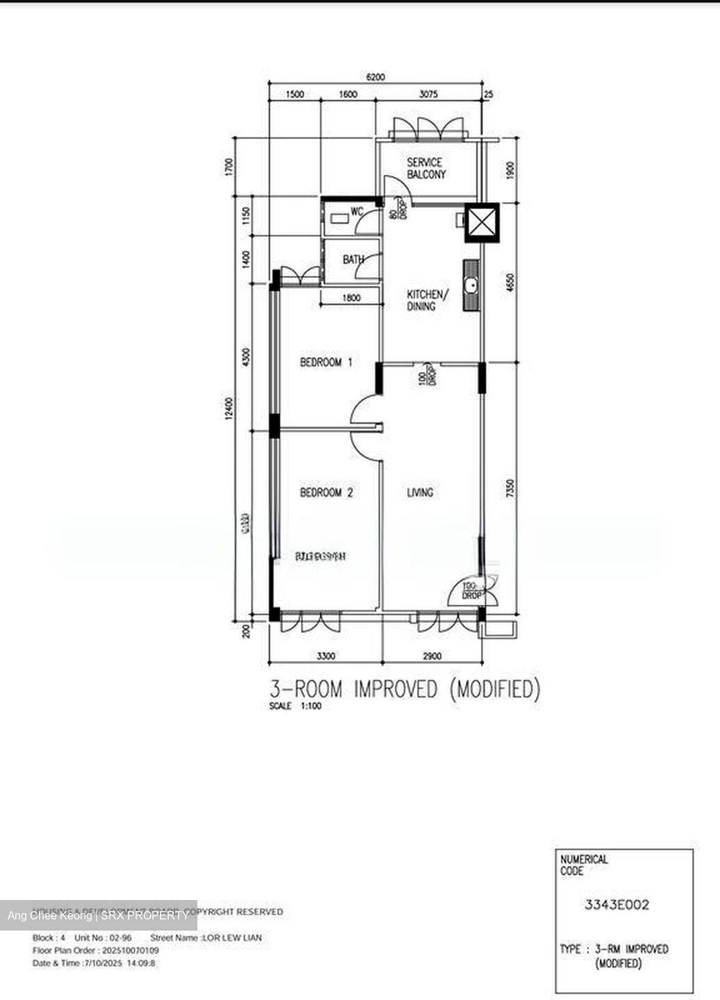 Blk 4 Lew Lian Gardens (Serangoon), HDB 3 Rooms #498696251